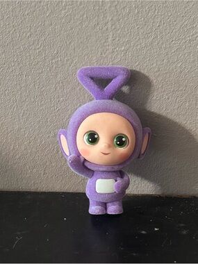 Teletubbies  Flocked Mini Figure Purple Preowned